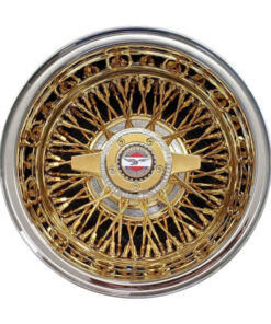 72 Spoke Cross Laced Center Gold Zeniths
